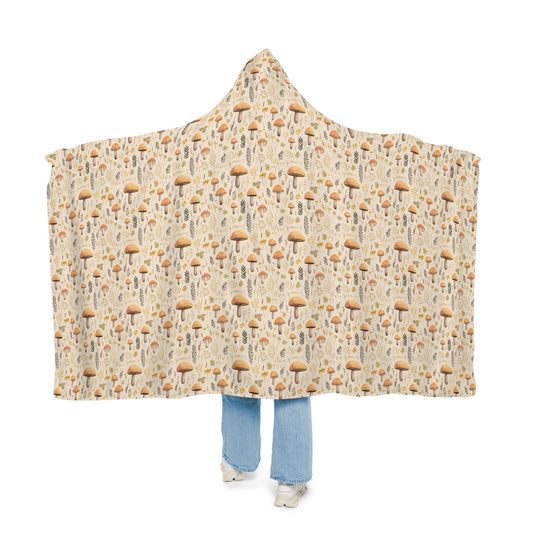 Mushroom Hooded Blanket | Mushroom Blanket | Wearable Blanket | Hoodie Blanket | Snuggle Blanket | Sherpa Blanket | Fleece Blanket