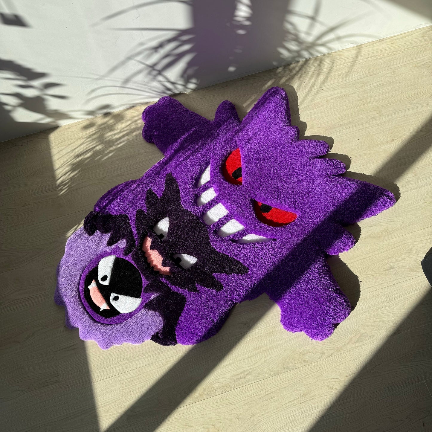 3D Cartoon Character Rug: Handmade Fluffy Acrylic Kids Decor
