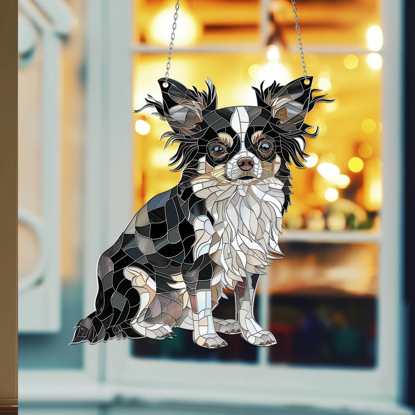 Chihuahua Window Hanging 2D, Chihuahua Decorative Art,Chihuahua Sign, Chihuahua Decor,Chihuahua Gift,Gift For Dog Lover,Father's days gift