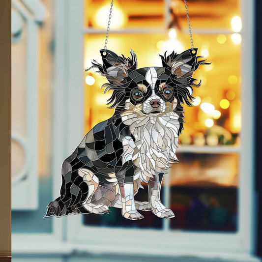 Chihuahua Window Hanging 2D, Chihuahua Decorative Art,Chihuahua Sign, Chihuahua Decor,Chihuahua Gift,Gift For Dog Lover,Father's days gift