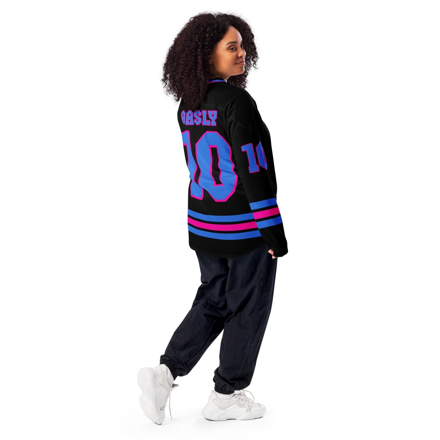 Racing Fan Oversized Alpine F1 Unisex Hockey Jersey: Unisex Oversized Jersey for Casual and Fan Wear