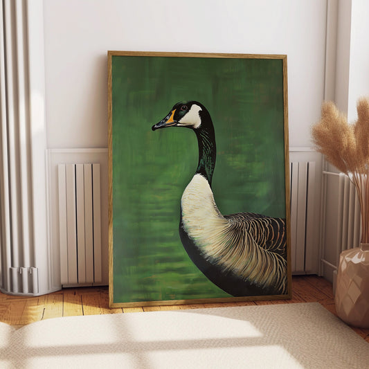 Vintage Goose Print Retro Outdoors Poster Travel Poster Canadian Cabin Cottage Wall Art Waterfowl Duck Poster