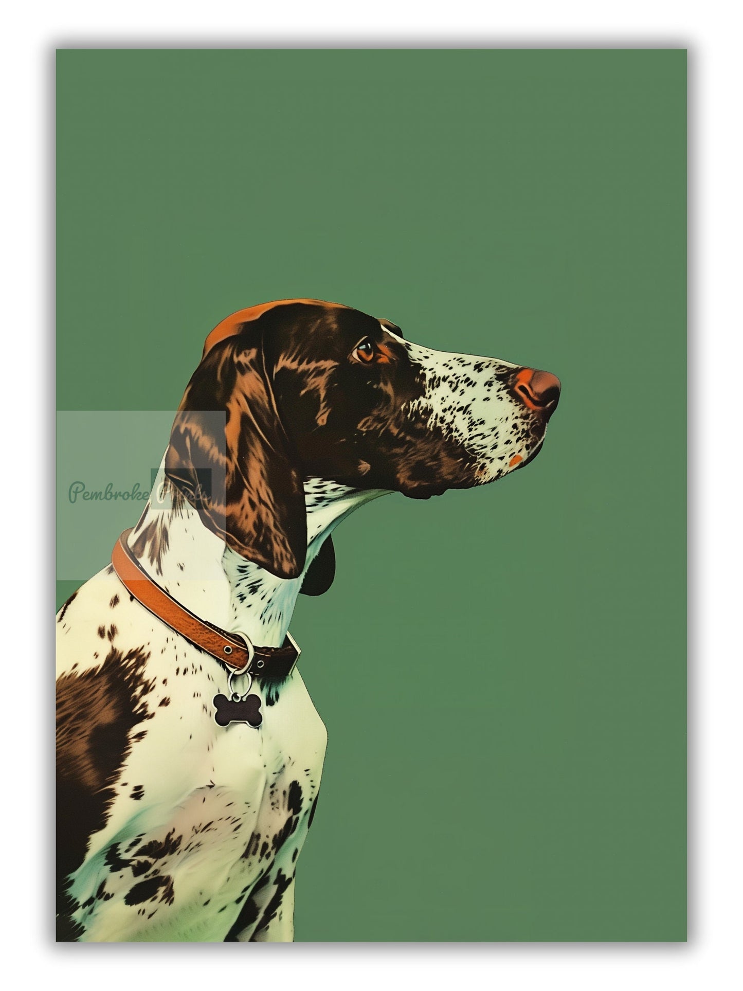 Vintage Pointer Dog Print Retro Duck Hunting Poster Outdoors Poster Travel Cabin Cottage Wall Art Rocky Mountains