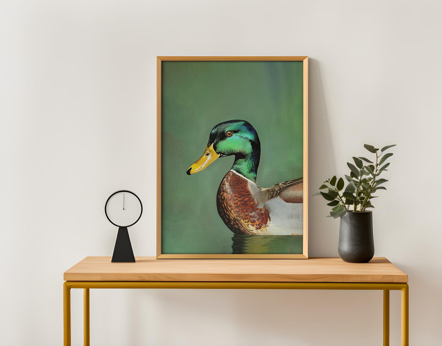 Vintage Mallard Print Retro Outdoors Poster Travel Poster Canadian Cabin Cottage Wall Art Waterfowl Duck Hunting Poster Art for Dad