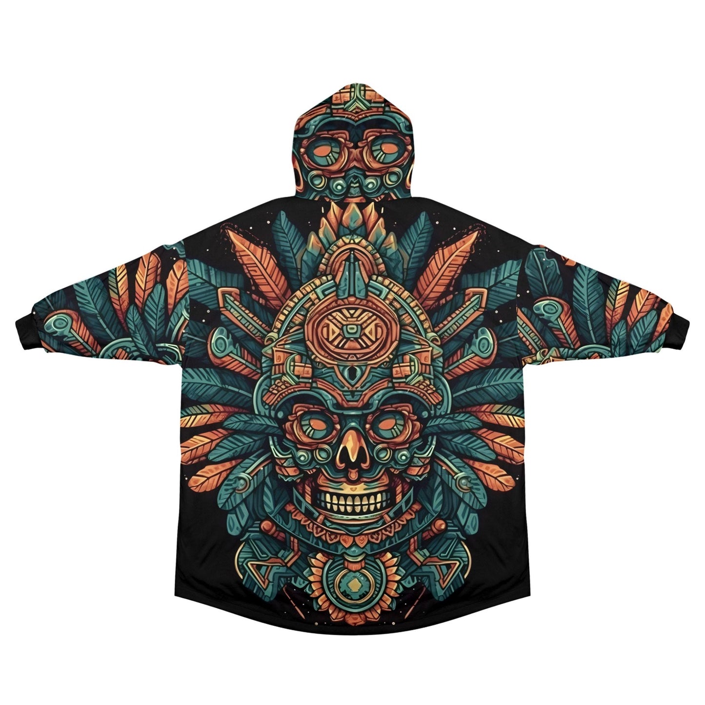 Chicano Blanket Hoodie Mayan Art Personalized Blanket