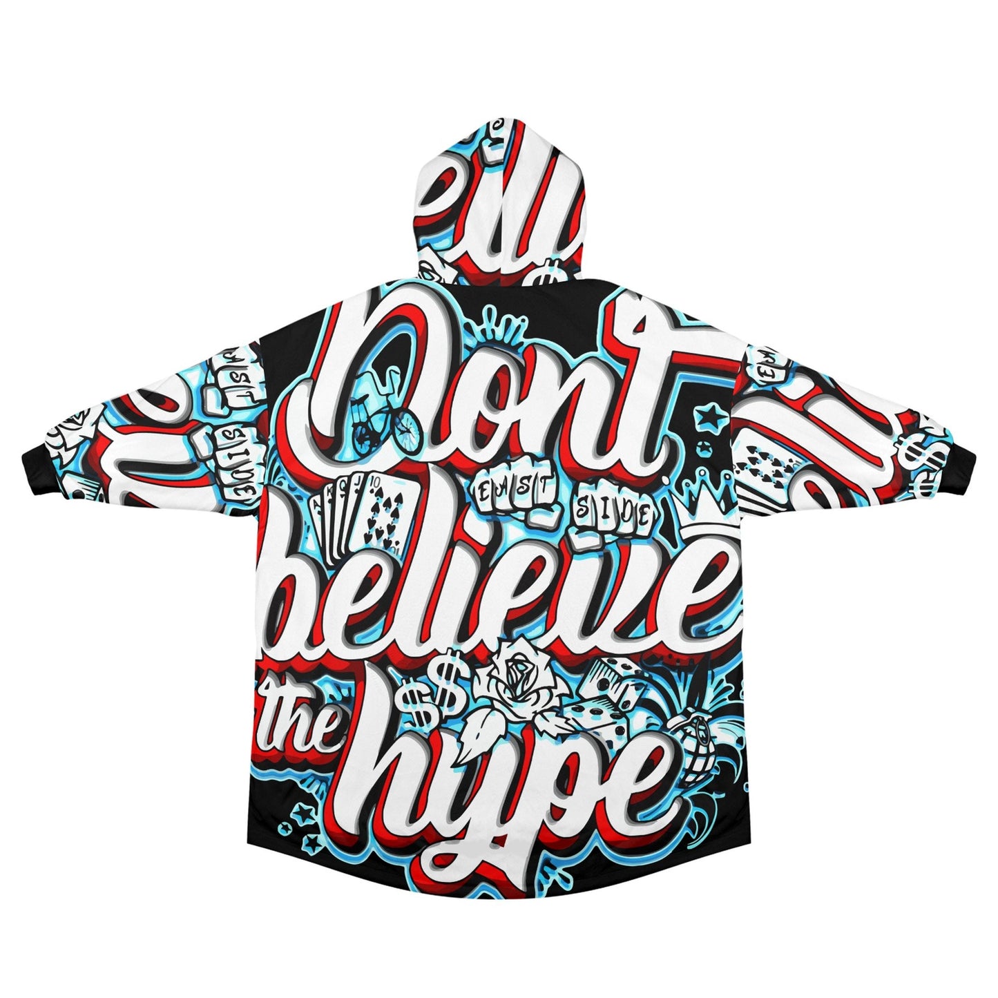 Graffiti Blanket Hoodie Personalized Unisex Loungewear