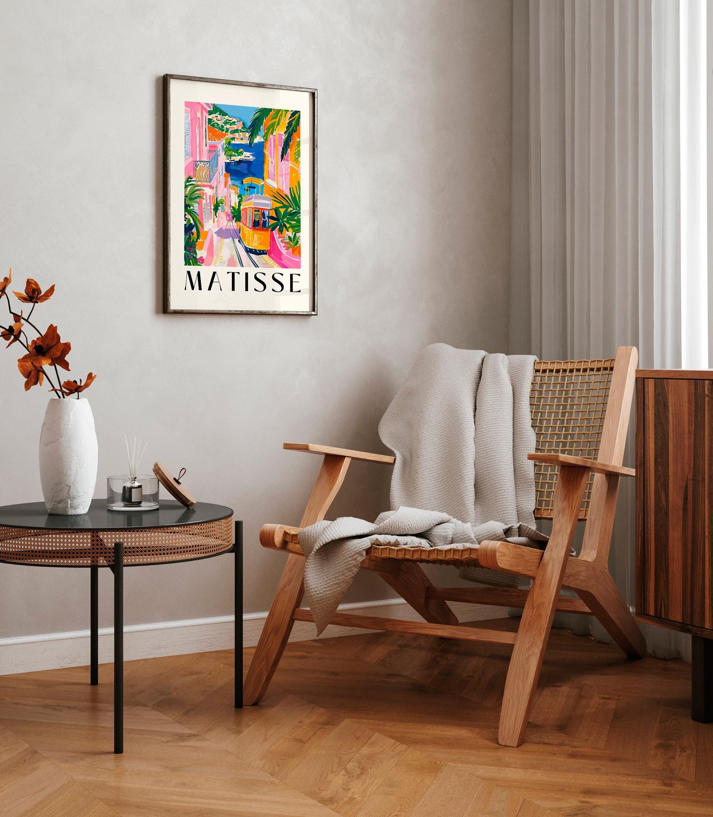 Maximalist Matisse print, Coastal decor, Preppy wall art, Y2K poster, Retro home decor, Dopamine decor