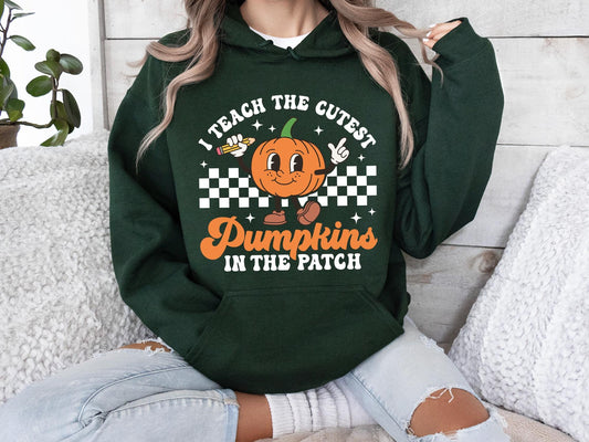 I Teach The Cutest Pumpkins In The Patch Shirt Tee,Halloween Teacher Sweatshirt, Fall Teacher Shirts,Pumpkin Teacher Tee,Cute Teacher Shirts