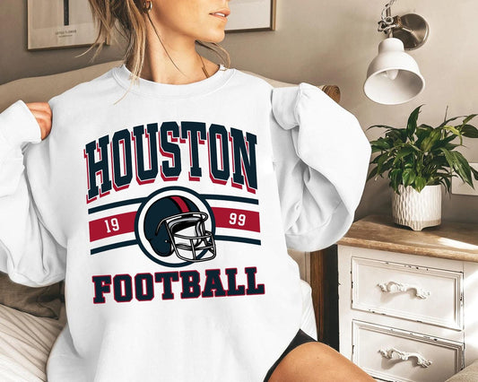 Houston Texas Football, Vintage Shirt, Houston Retro Style, Unisex Football, Game Day, Trending Sports Fan Gift, Sunday Shirt.
