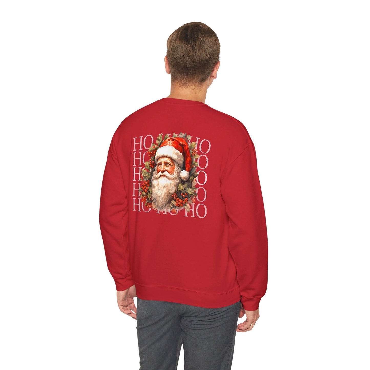 Christmas Sweatshirt Gift for Santa Lover Christmas Sweatshirt Gift for Her Funny Santa Christmas Pullover Ho Ho Ho