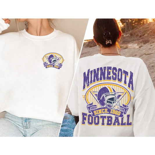 Minnesota Football Vintage Style Sweatshirt, Minnesota Football Crewneck, Minnesota Football T-shirt, Minnesota Fan Gifts Tee