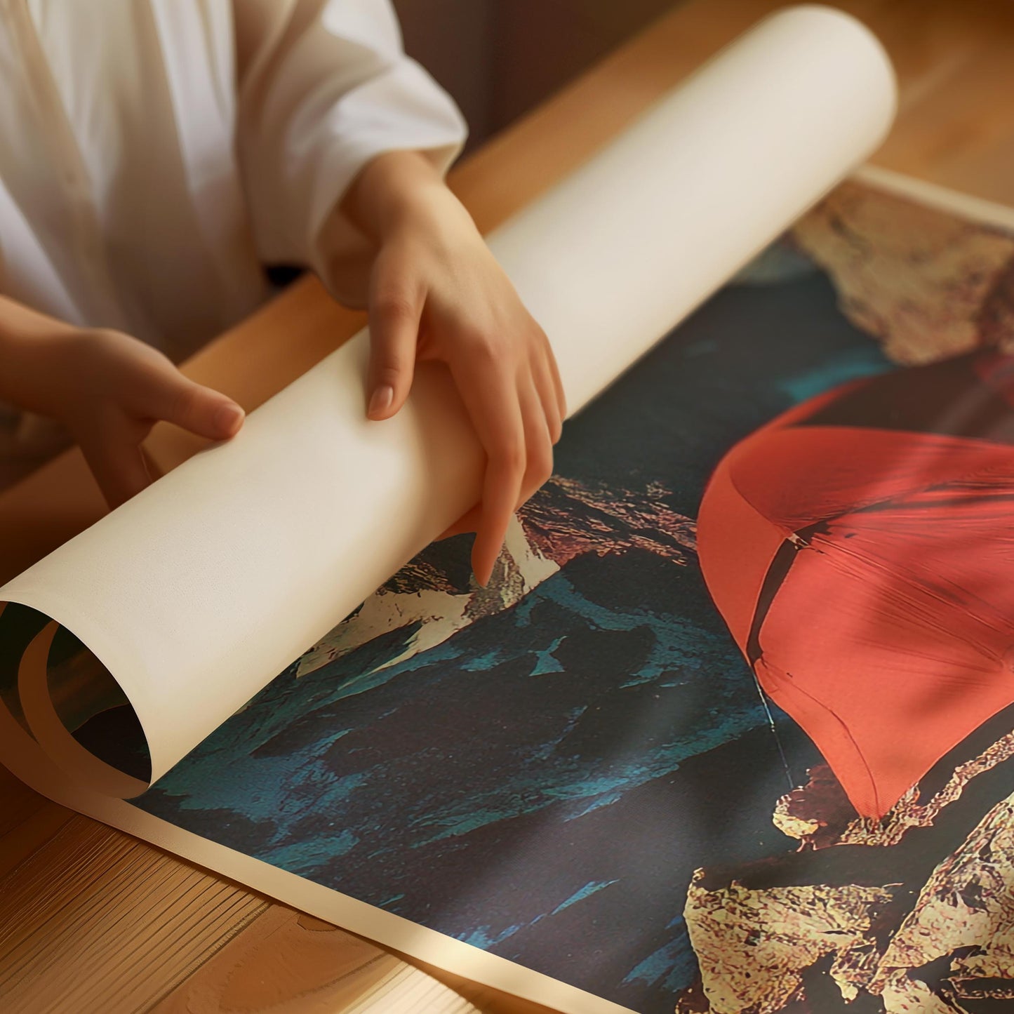 Vintage Mountaineering Advertisement Photo Poster Retro Outdoor Tent Camping Print 1980s Hiking Magazine Art Rock Climbing Summiting Poster