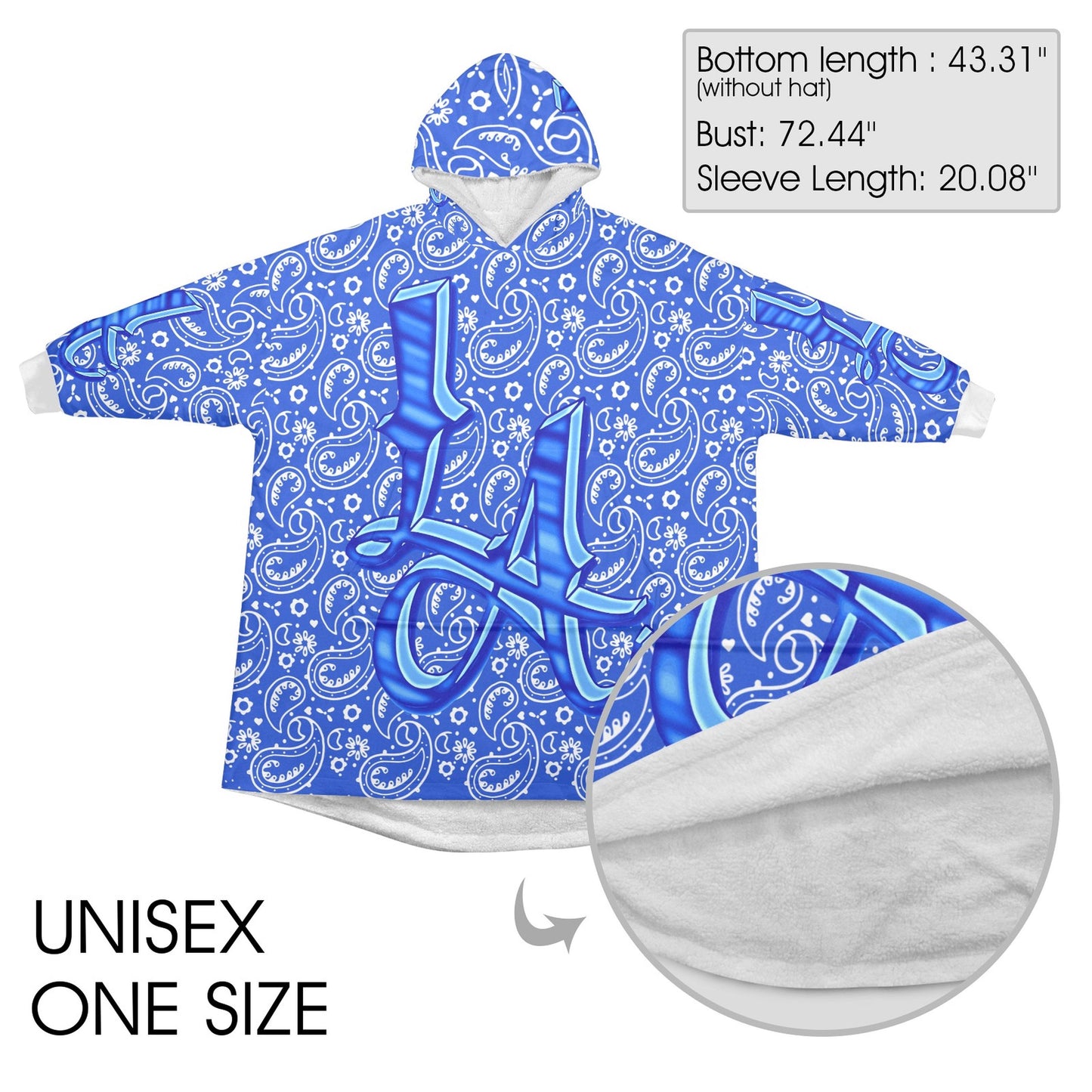 LA Logo Blanket Hoodie Unisex Loungewear