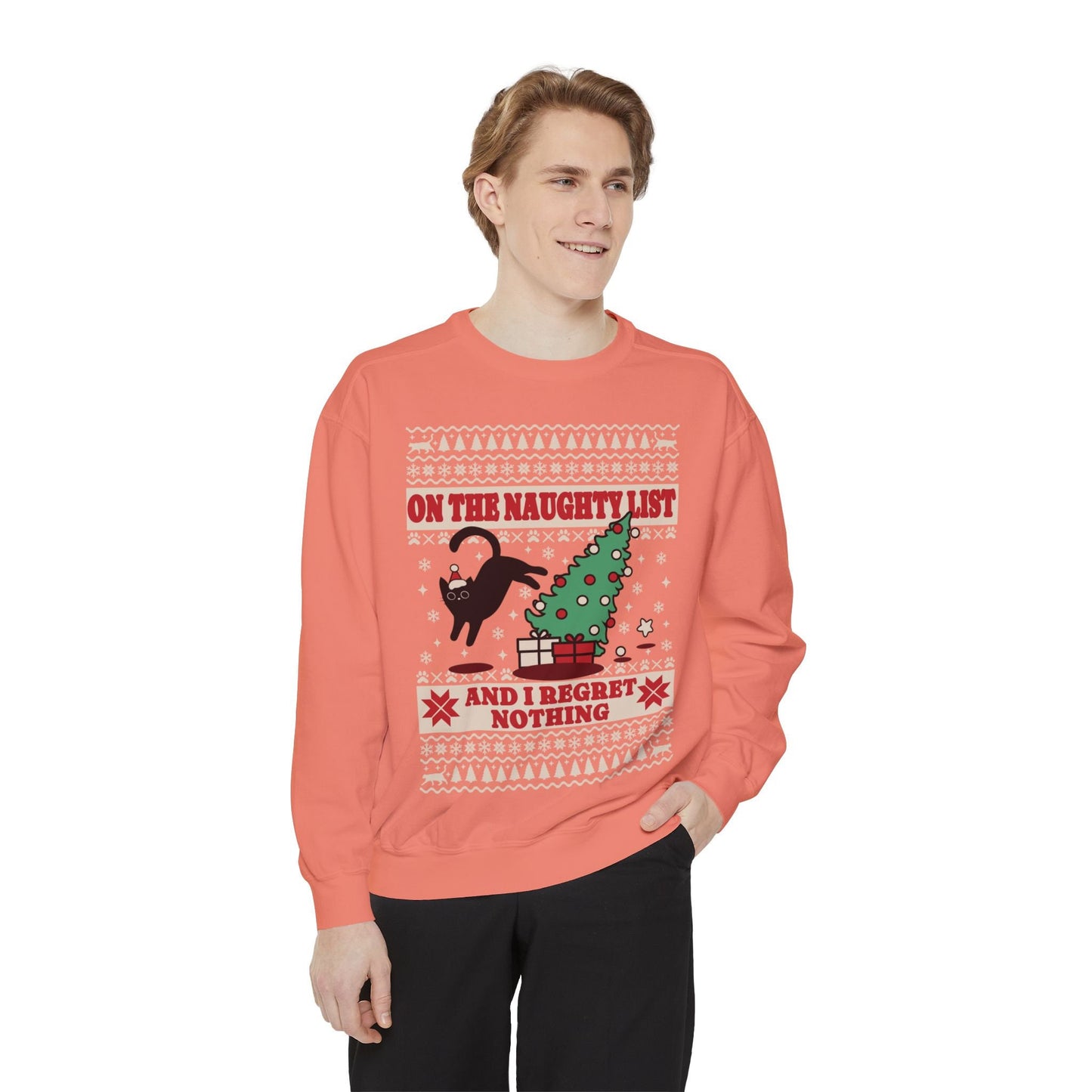 Christmas Sweatshirt I Regret Nothing Sweatshirt Gift for Cat Lover Sweatshirt for Cat Owner Funny Cat Sweatshirt Cat Christmas Sweatshirt