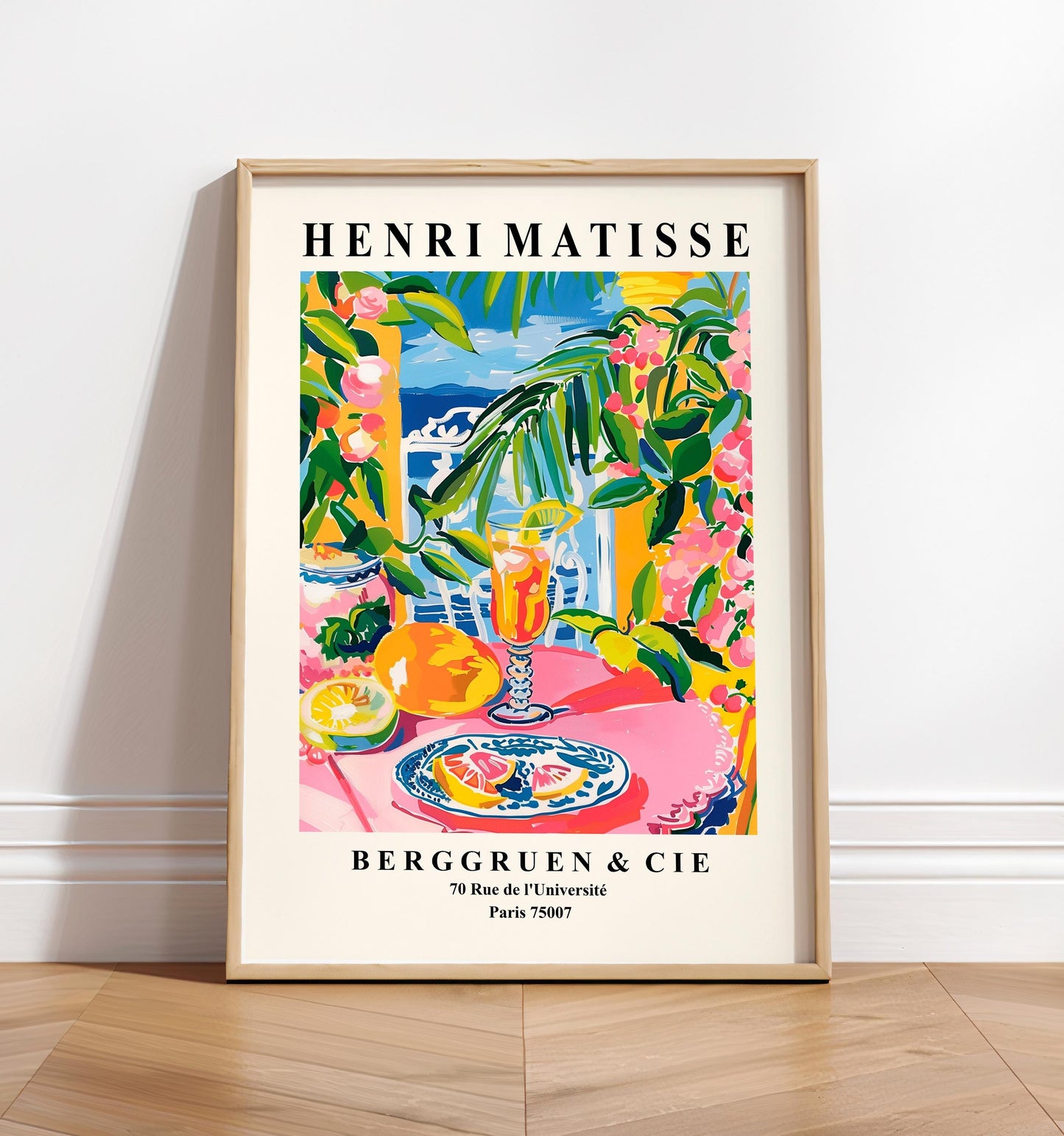 Henri Matisse Margarita Art Print: Tropical Summer Cocktail Wall Art
