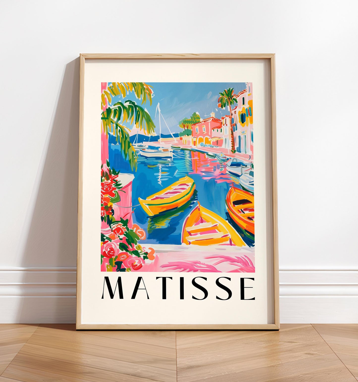 Matisse Style Boat Art Print: Summer Dopamine Decor