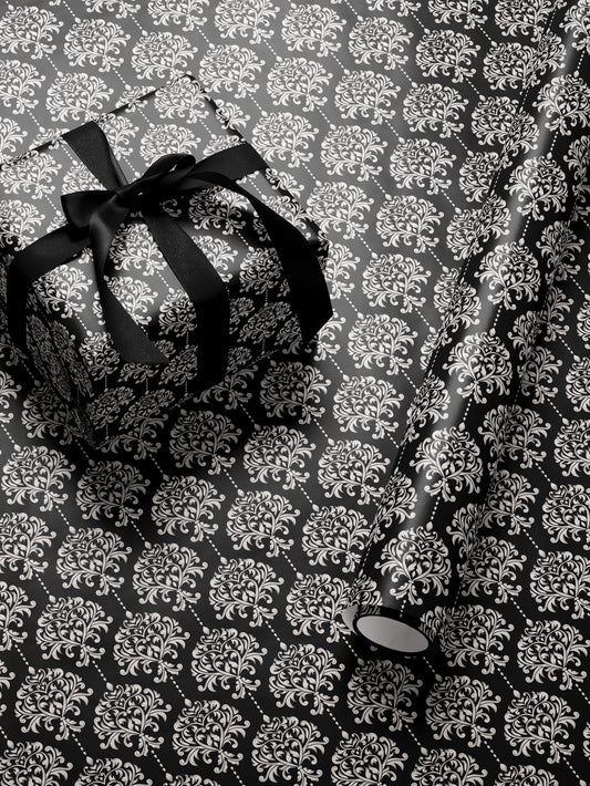 Elegant Damask Wrapping Paper Wedding Gift Wrap Paper Anniversary Gift for Her Holiday Wrapping Paper Romantic Gift Bridal Shower Gift