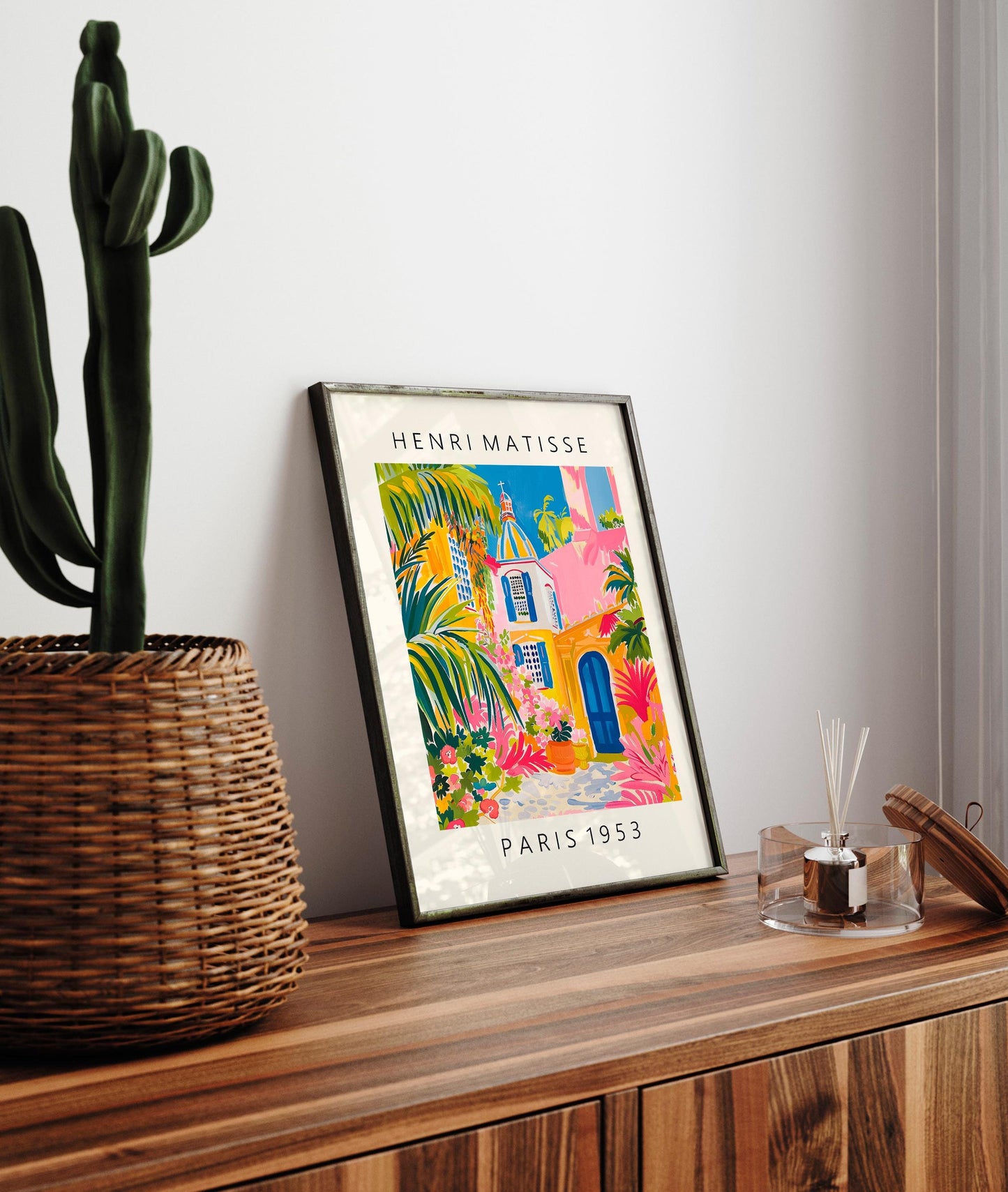 Matisse Inspired Church Art Print: Mid-Century Modern Catholic Poster