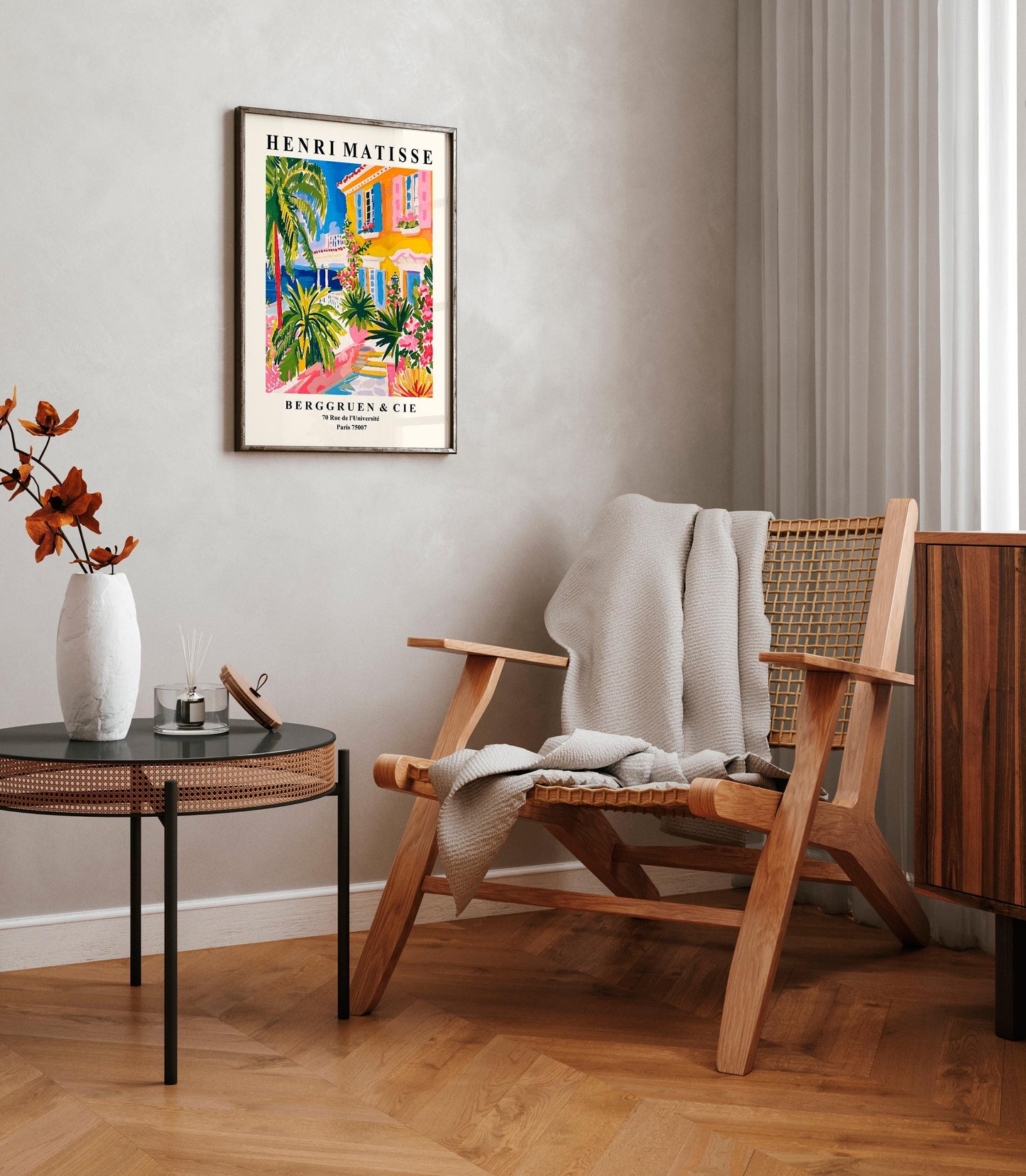 Villa architecture print, Aesthetic Matisse poster, Exhibition art, Henri Matisse print, Matisse cut outs, Gift Idea, Maximalist wall art