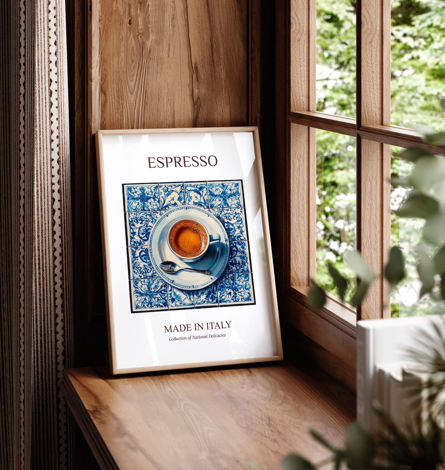 Coffee poster, Espresso art print, Aesthetic beachy decor, Dopamine decor, Aesthetic poster, Maximalist wall art