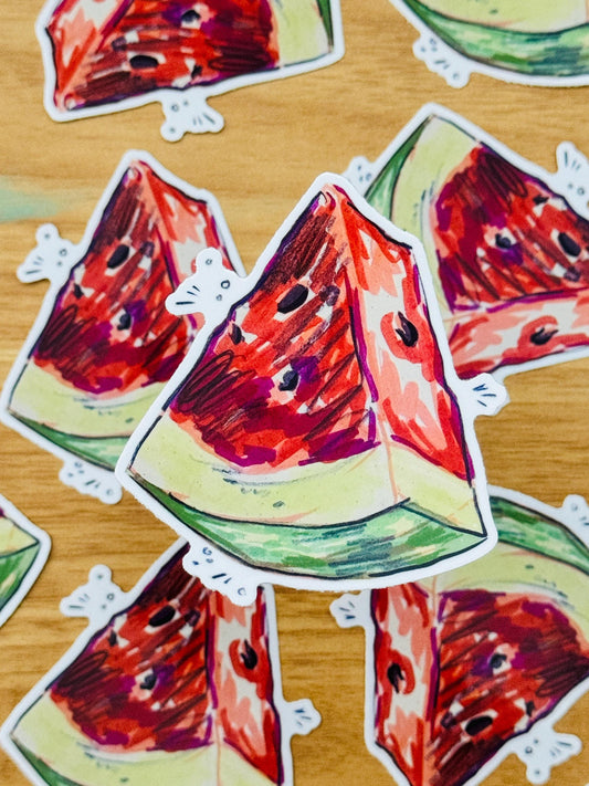 Watermelon Artist Decal | Waterproof Weatherproof | Fruit Watermelon Sticker