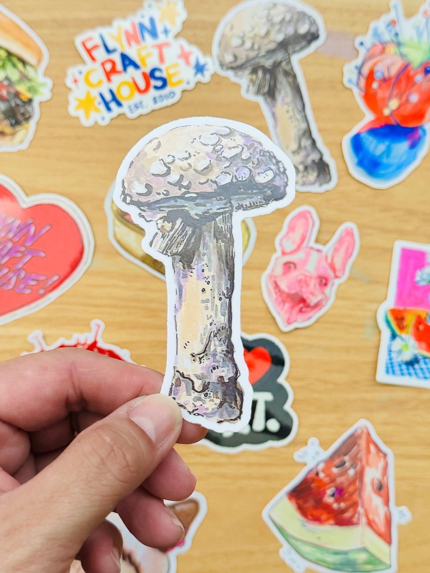 Mushroom Decal | Waterproof Weatherproof | Forest Fungi Mushroom Sticker