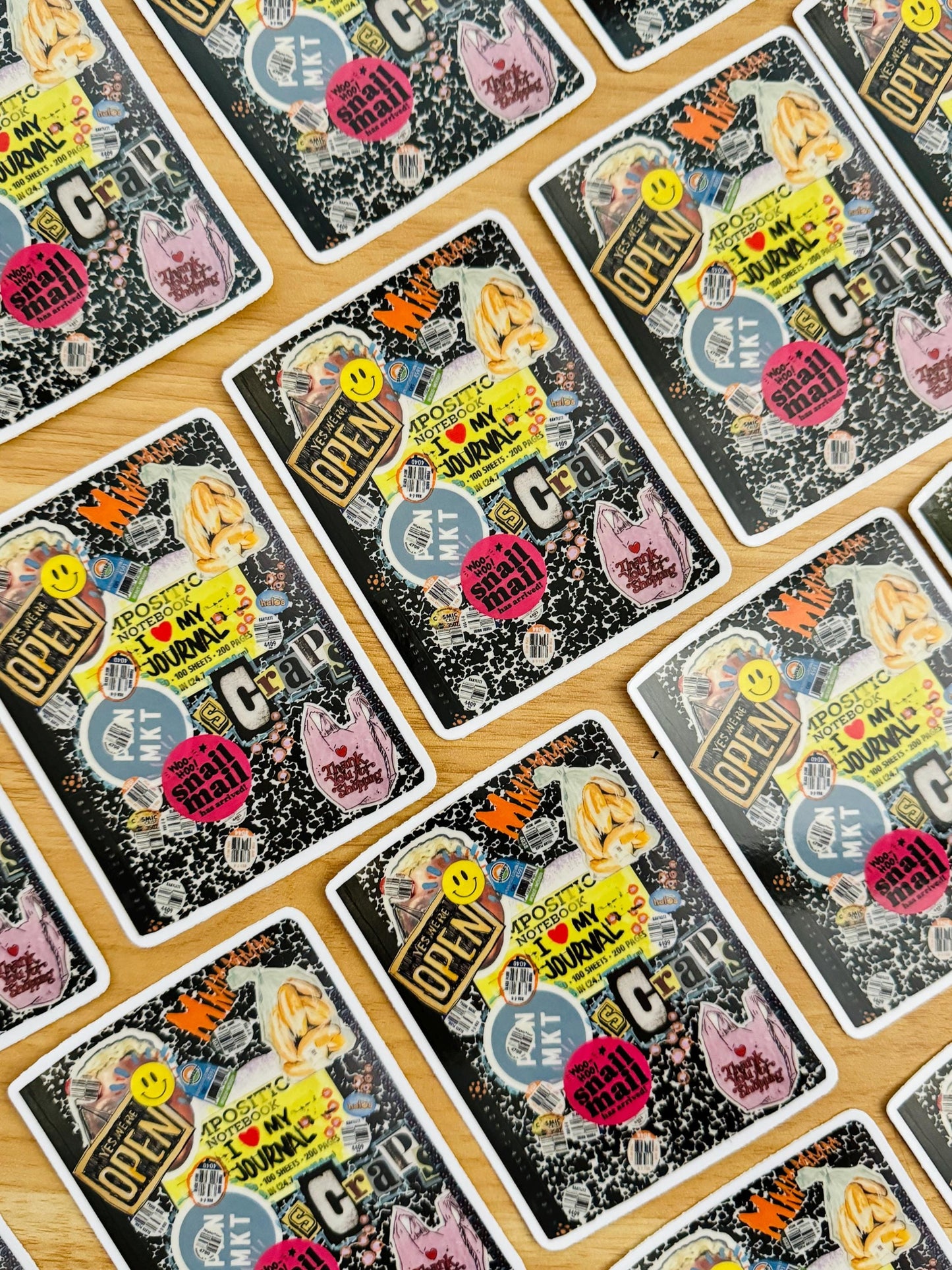 I Heart My Journal Sticker | Waterproof Decals| Composition Book cover