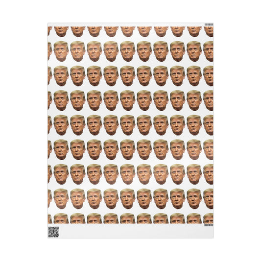 Birthday Father's Day Wrapping Papers, Holiday Gift Wrap, Trump Gag Funny Paper, White Elephant Gifts, Men Gifts for Him Her