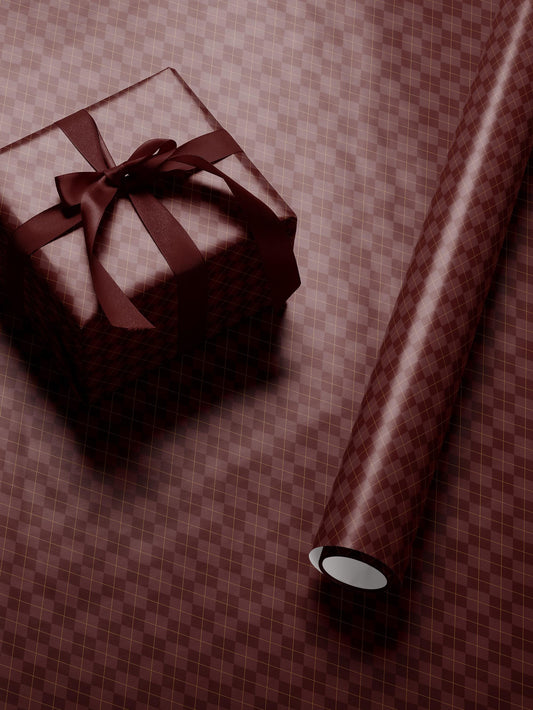Red Diamond Gift Wrap Mom Traditional Gift Wrap Christmas Wrapping Paper Roll Classic Wrapping Paper Red Argyle Paper Elegant Gift Wrap