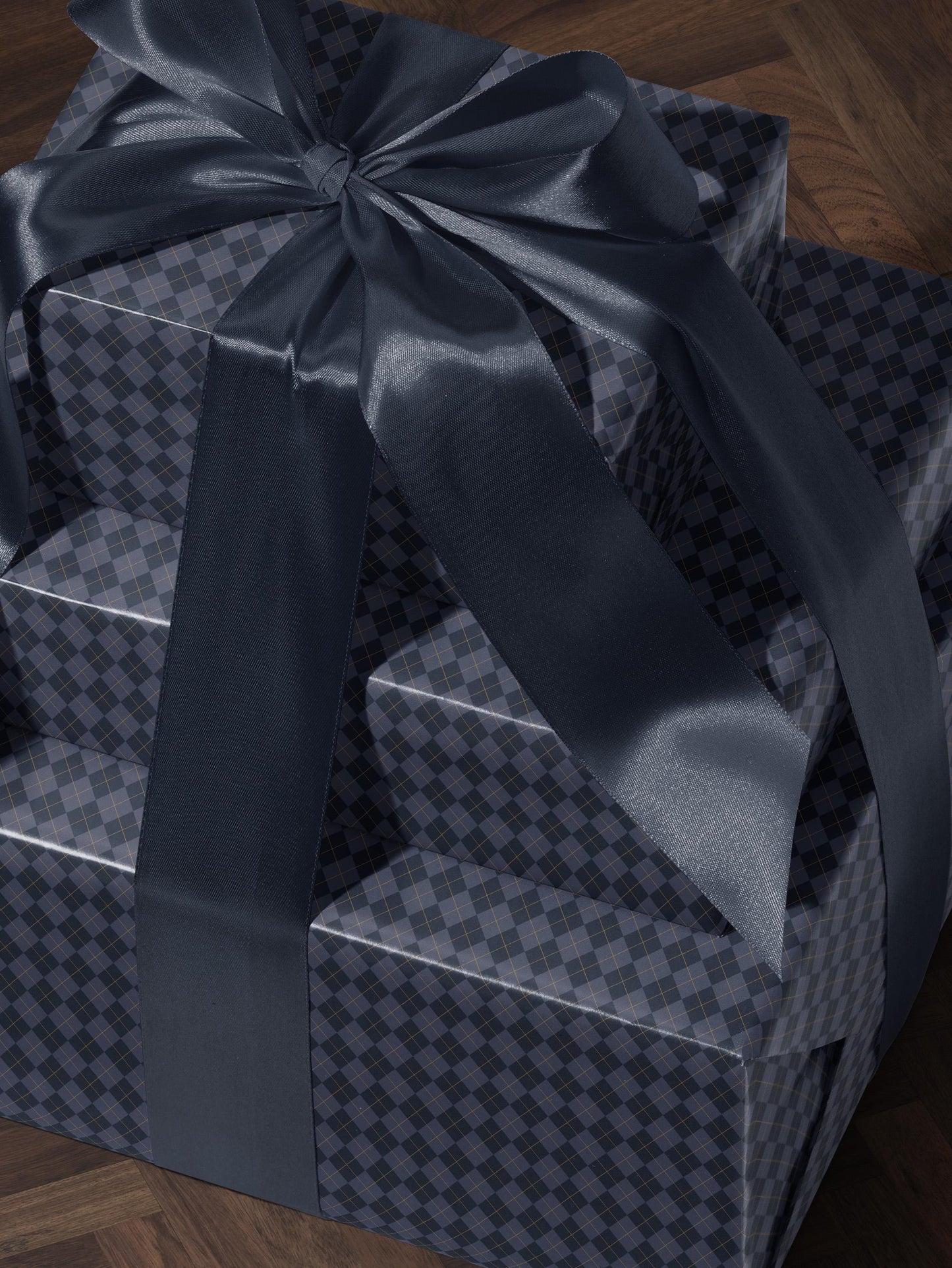 Blue Argyle Gift Wrap Paper Blue Plaid Wrapping Paper Pattern Father Day Gift Wrap for Boy Birthday Gift Wrap Traditional Gift Wrap Blue