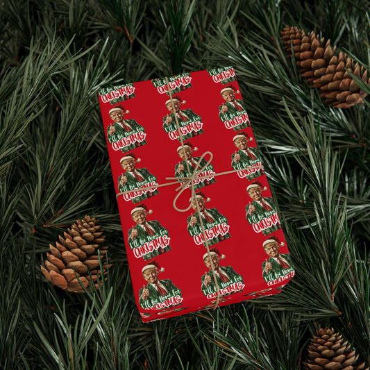 Trump Wrapping Paper, Trump Christmas Gift Wrap Paper, Republican Wrapping Paper, Trump Santa Wrapping Paper
