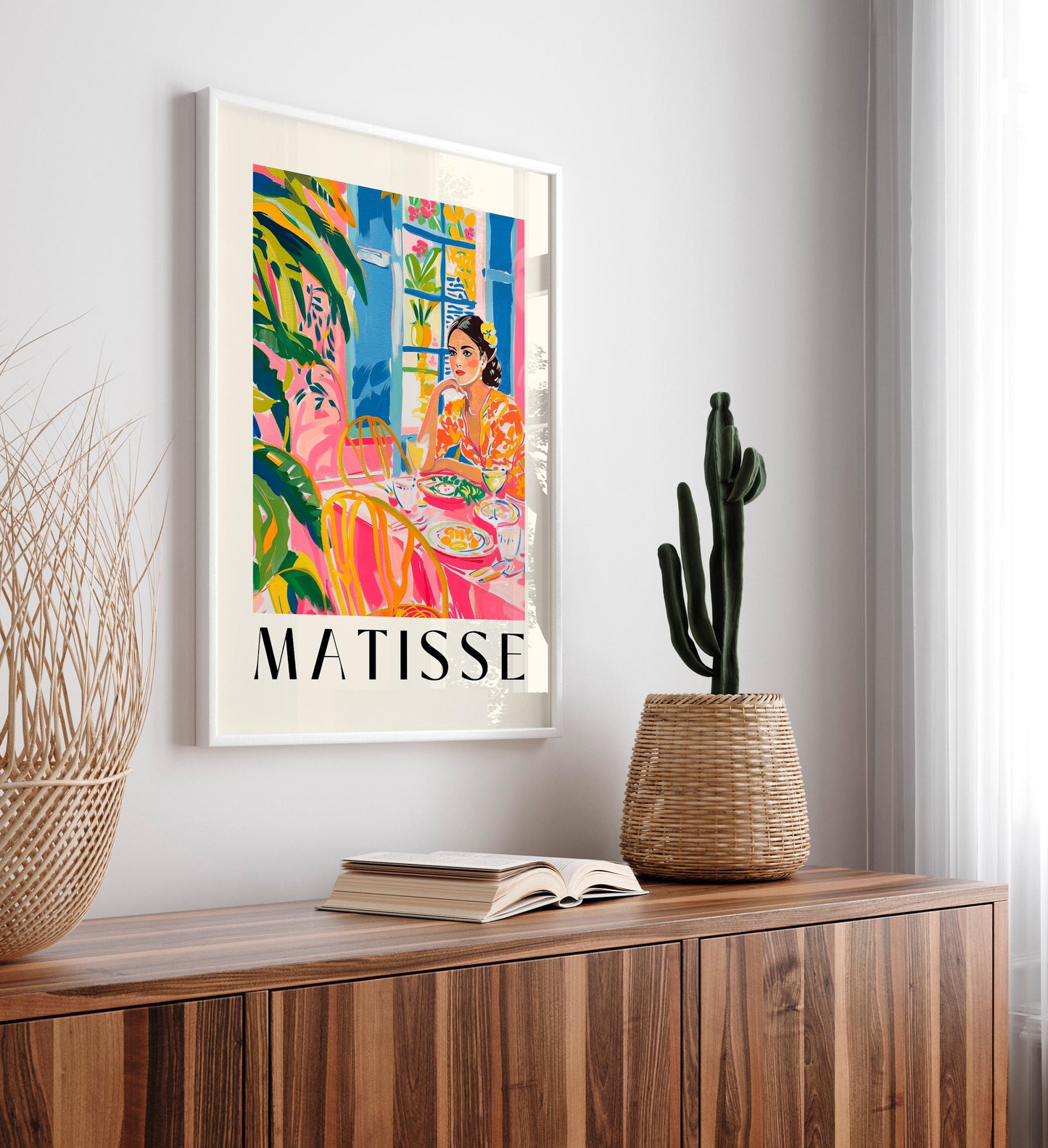 Henri Matisse Inspired Print: Spanish Woman, Tropical Decor
