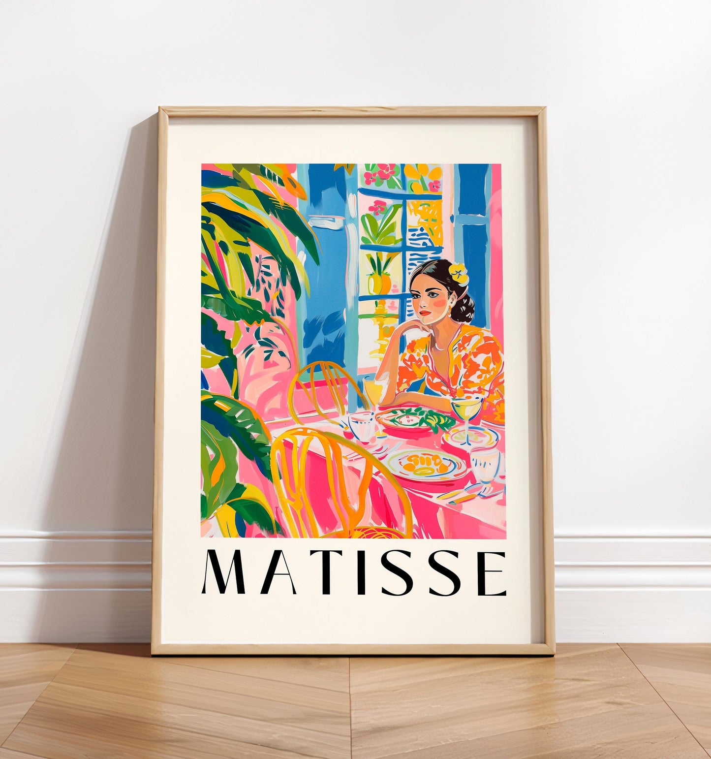 Henri Matisse Inspired Print: Spanish Woman, Tropical Decor