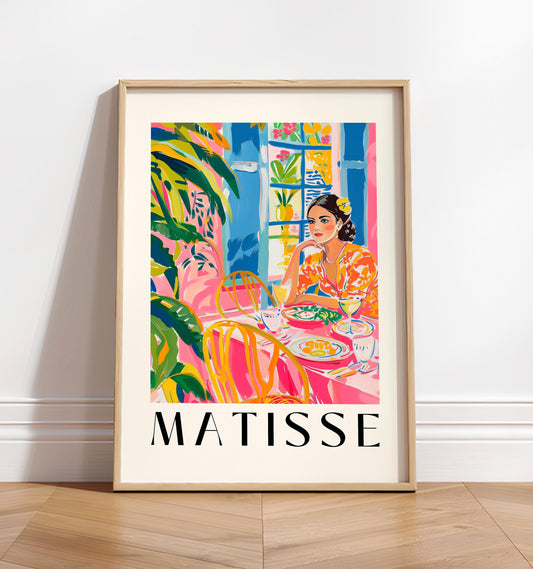 Henri Matisse Inspired Print: Spanish Woman, Tropical Decor