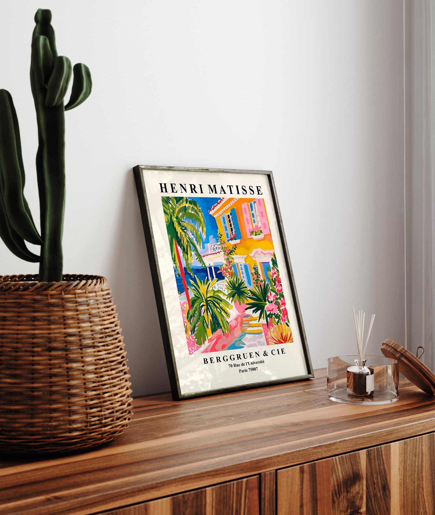 Villa architecture print, Aesthetic Matisse poster, Exhibition art, Henri Matisse print, Matisse cut outs, Gift Idea, Maximalist wall art