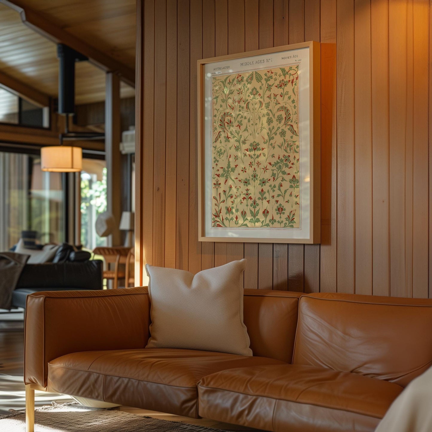 Antique French Botanical Pattern Poster Owen Jones Abstract Wall Art Boho Art Style Print Living Room Wall Art Decor Mid Century Modern Art