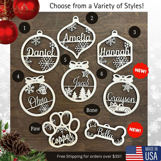 Personalized Christmas Ornament | Custom Name Ornament | Christmas Gift Ornament 2025