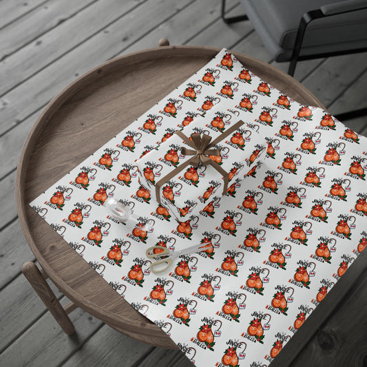 Christmas Wrapping Papers Jingle Balls Holiday Gift Wrap, Funny Gift Wrap, Gag Gift Wrap, Gift For Him, White Elephant Gift