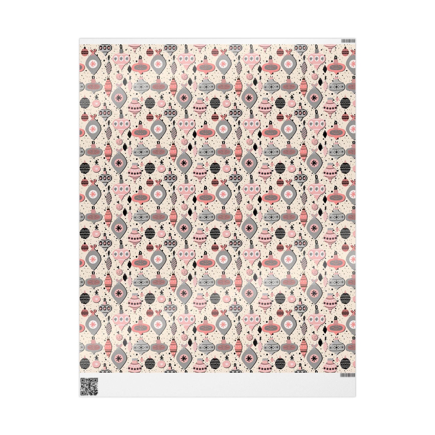 Pink Christmas Ornament Gift Wrapping Papers - Custom Holiday Gift Wrap -