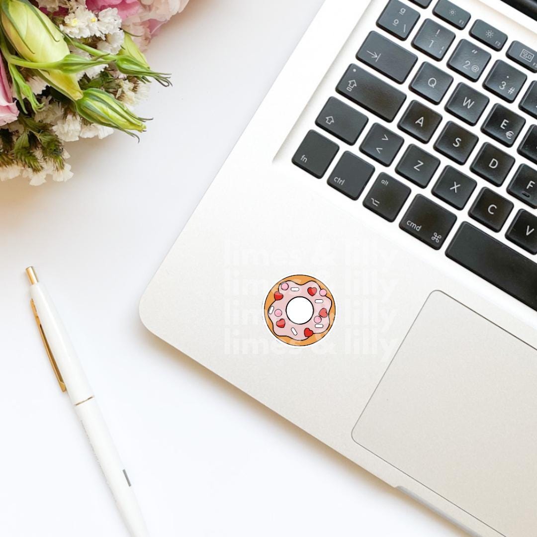 Pink and Red Hearts Donut Sticker | Valentine’s Day Sticker | Valentine Sticker | Kindle Stickers | Vinyl Sticker | Laptop |