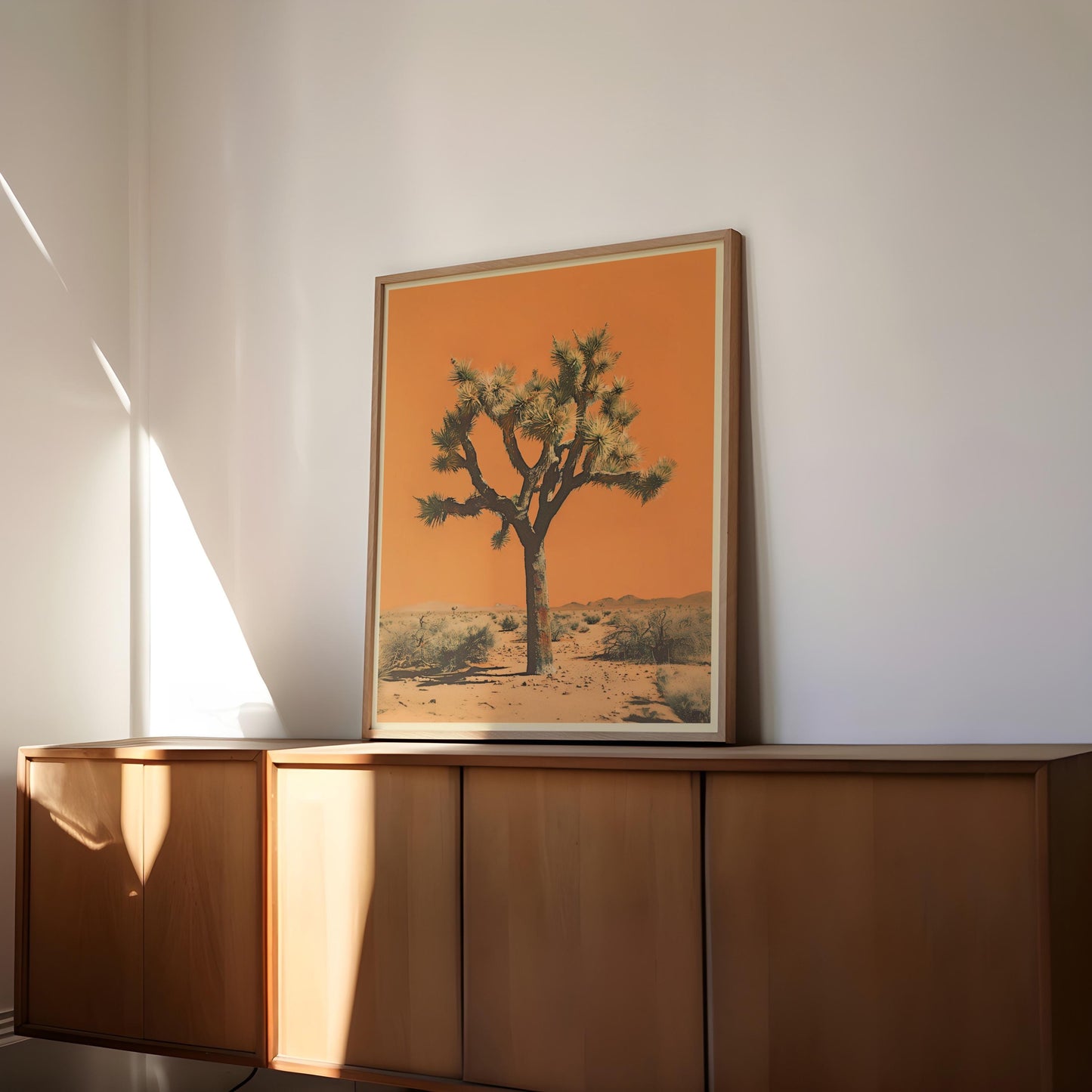 Vintage Joshua Tree Print, The Sonoran Desert Print Retro Outdoors Poster, Arizona Cabin Cottage Wall Art, Botanical Yucca Desert