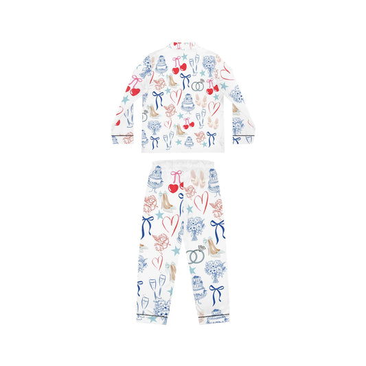 Bridal Satin Pajamas, Wedding Pajama Set, Bride PJ's, Bachelorette Party Sleepwear, Bridal Shower Gift, Honeymoon Loungewear