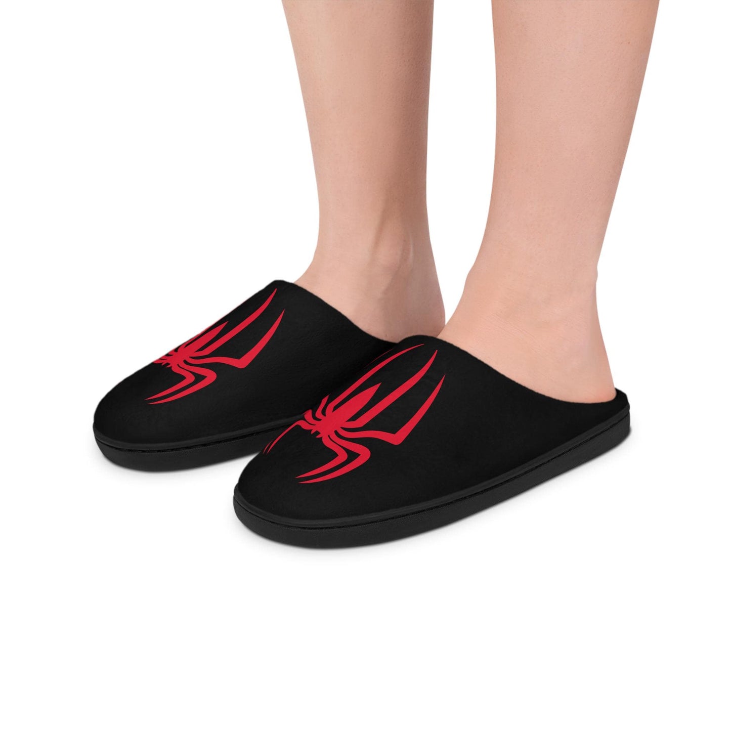 Red Spider Slippers: Women's Cozy Flannel Fleece House Shoes
