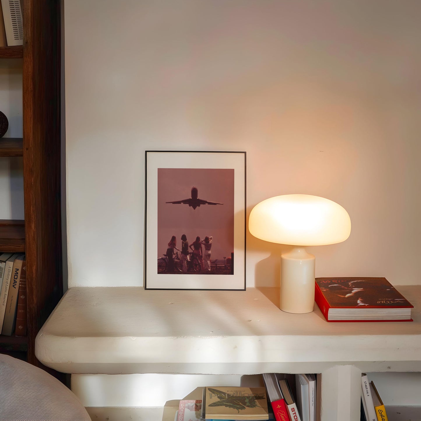 Women Watching Airplane Takeoff Photo Print Fine Art Photography Summer Y2K Photo Retro 1970s Nostalgia Wall Decor Pink Sunset Wall Art