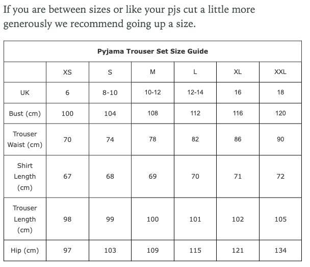 Florals on Navy Women’s Pyjama Trouser Set | Organic Cotton Short Sleeve PJs | Soft Floral Print Sleepwear Gift for Her