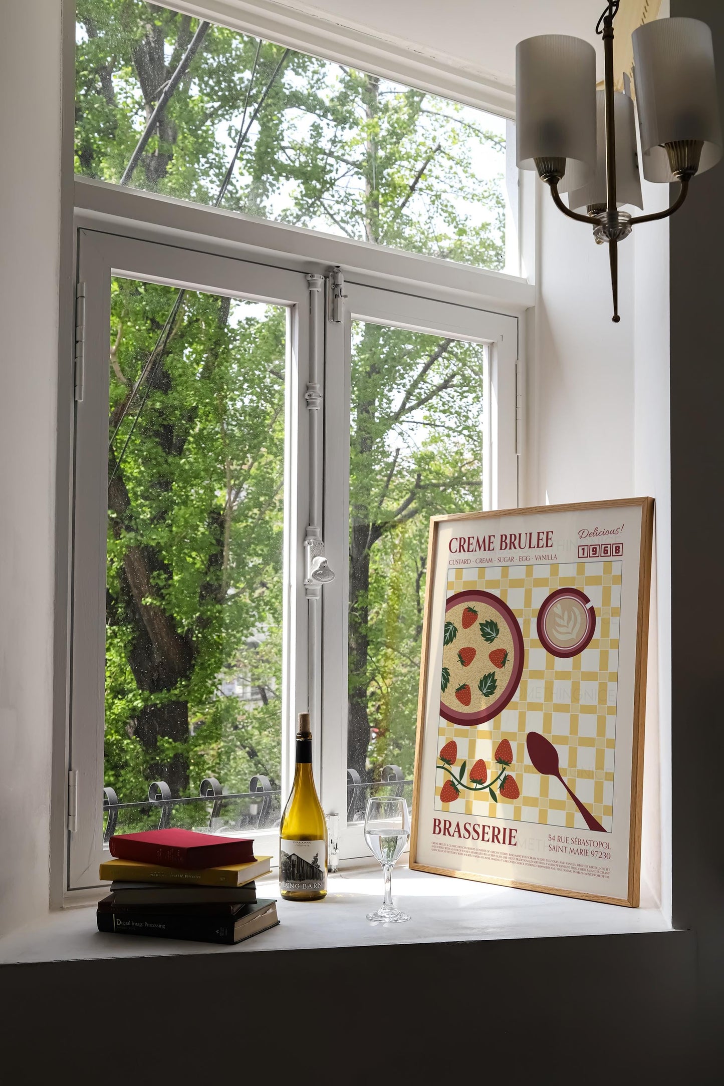 Creme Brulee Poster, Kitchen Art, Kitchen Poster, Kitchen Print, Food Print, Modern Kitchen Decor, Retro Poster, Coffee Poster