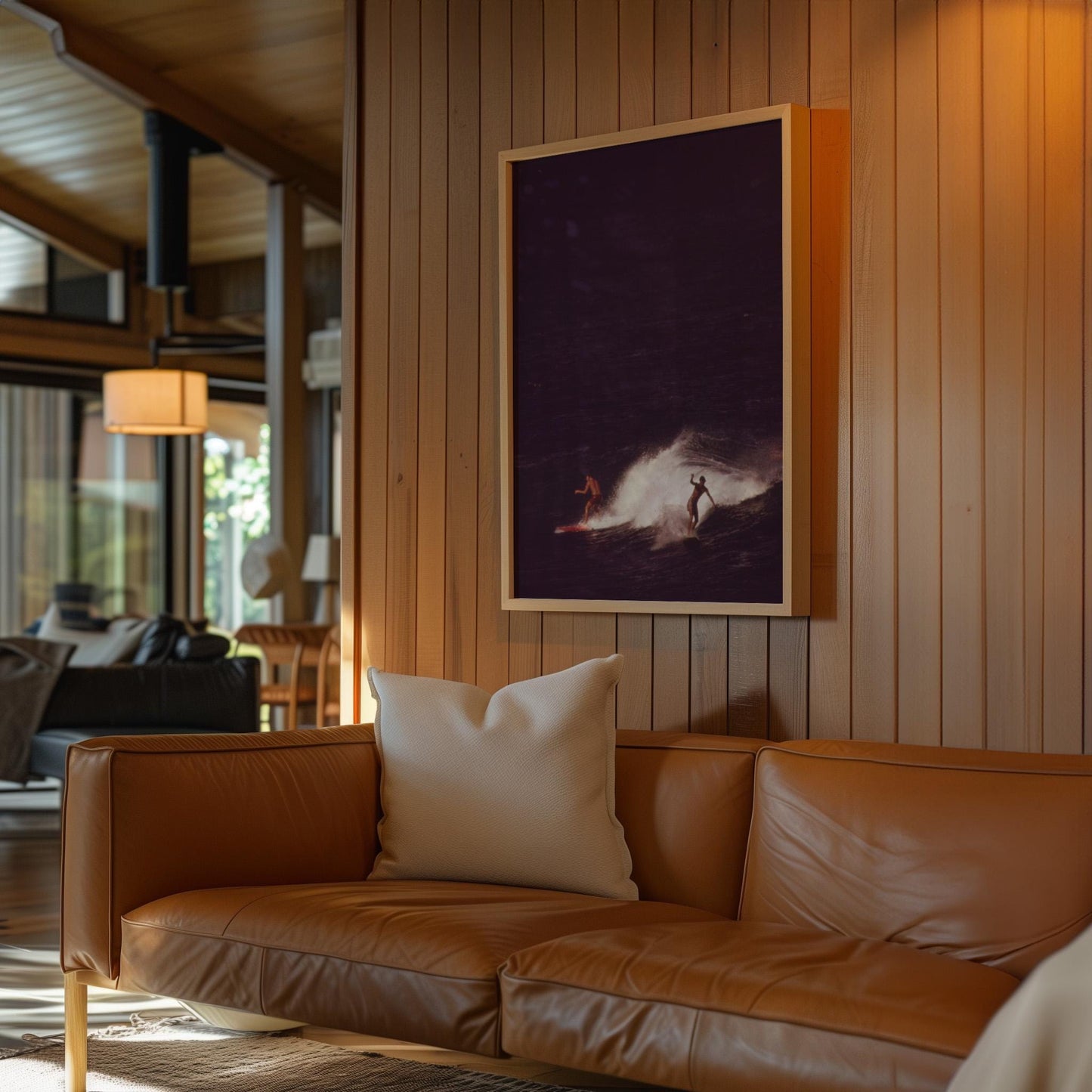 Retro Surfing Poster Surfer Wall Art Fine Art Photography Surf Magazine Print Coastal Cowgirl Wall Decor California Coast Art Beachy Poster