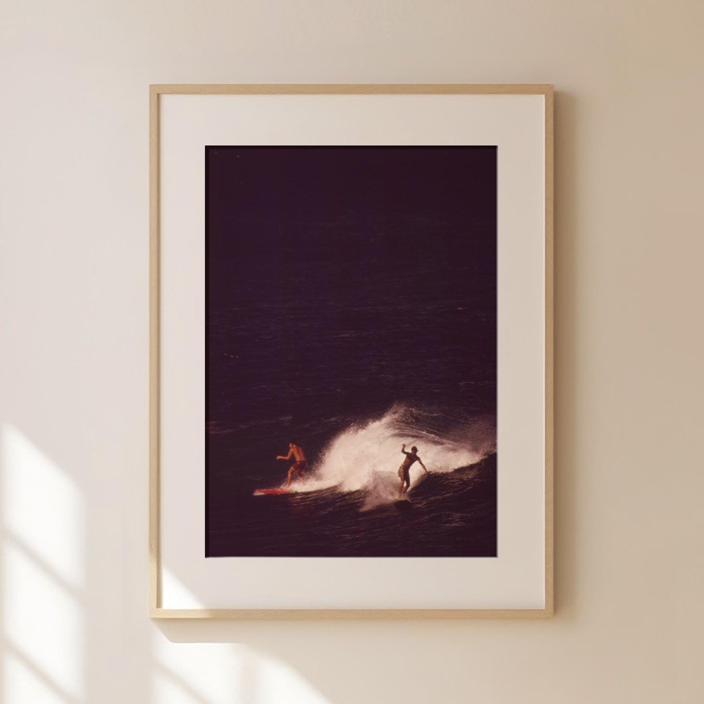 Retro Surfing Poster Surfer Wall Art Fine Art Photography Surf Magazine Print Coastal Cowgirl Wall Decor California Coast Art Beachy Poster