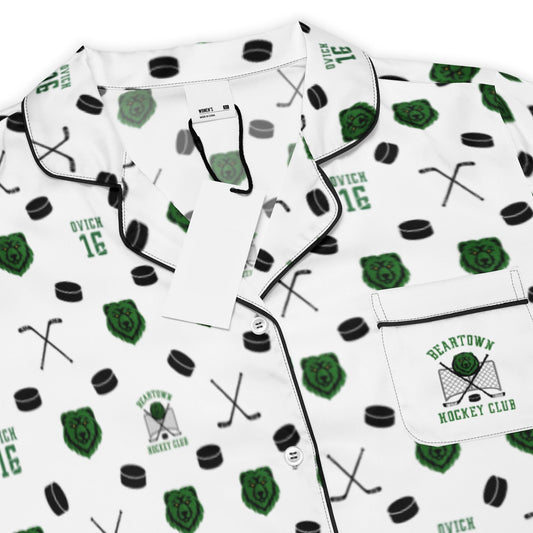 Beartown Hockey Club Benji Ovich 16 Short Sleeve Pajama Top or Matching Shorts for Reader Booktok Librarian