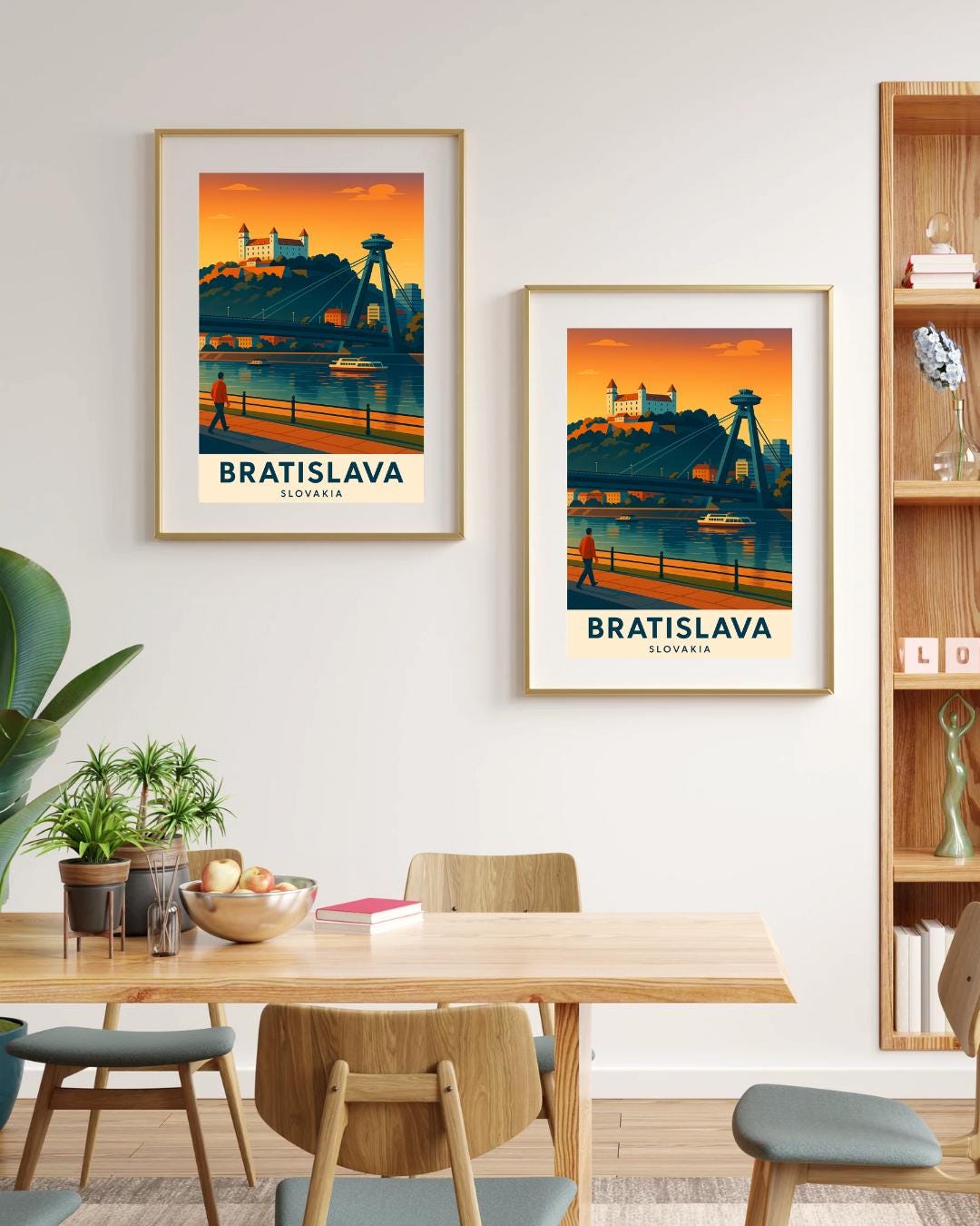 Bratislava Poster, Slovakia Wall Art, Bratislava Wall Art, Bratislava Travel Print, Birthday Present, Wedding Gift, Travel Decor, Bratislava